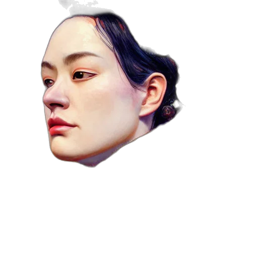 face, crown, mask, robot, photorealistic, 3d render, vaporwave, pixel art transparent PNG cut-out