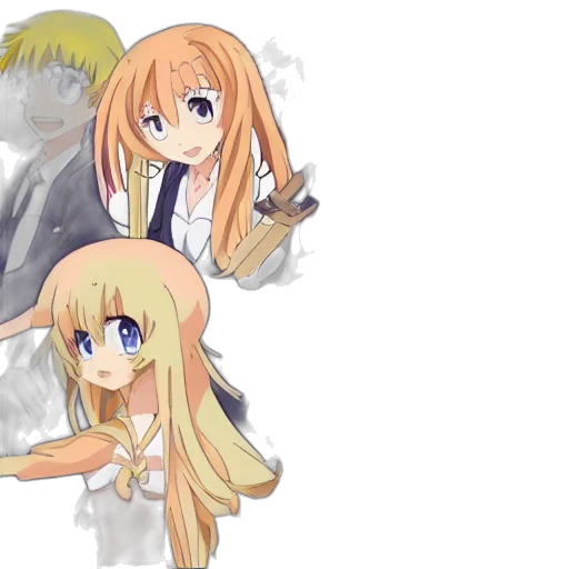 staff, anime, cartoon, pixel art transparent PNG cut-out