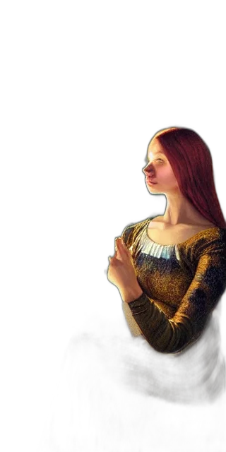 dress, jewelry, fantasy art, photorealistic, oil painting, concept art, sunset, fire transparent PNG cut-out