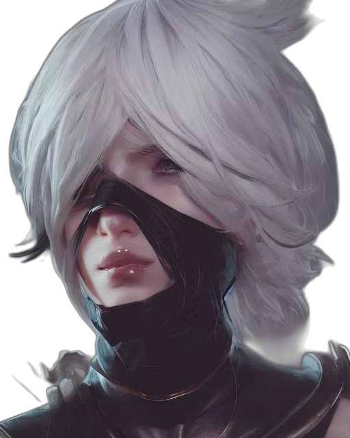 mask, face, crown, robot, fantasy art, concept art, cyberpunk, anime transparent PNG cut-out