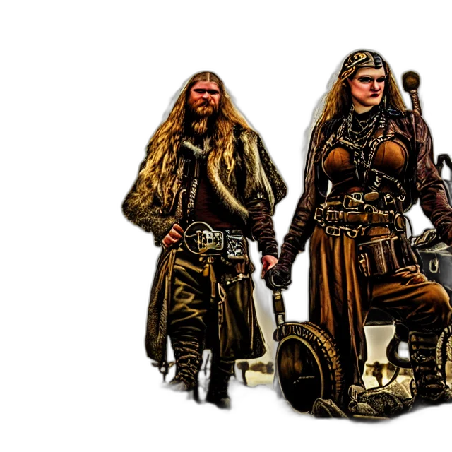 fantasy art, concept art, comic book art, pixel art, dieselpunk, viking, hdr, smooth transparent PNG cut-out