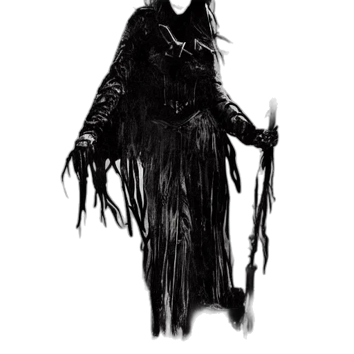 creature, mask, staff, jacket, concept art, comic book art, fantasy art, pixel art transparent PNG cut-out