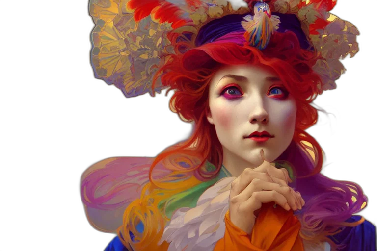crown, face, fantasy art, photorealistic transparent PNG cut-out