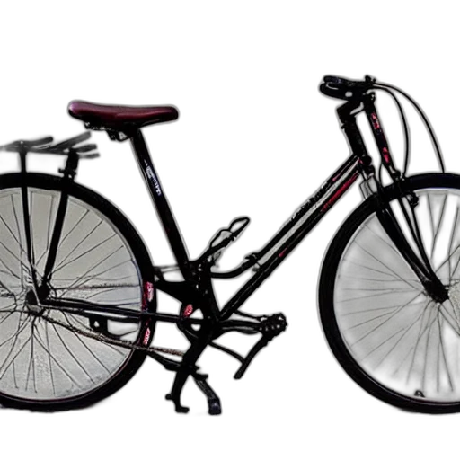 photorealistic, 3d render, worst, bicycle, ever, made transparent PNG cut-out