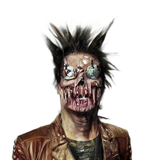 jacket, face, creature, mask transparent PNG cut-out