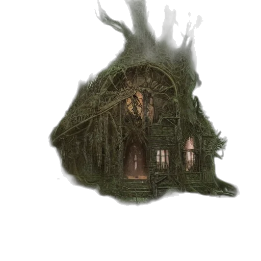 tree, creature, mask, hair transparent PNG cut-out
