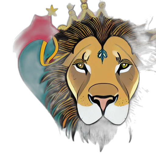 crown, watercolor, concept art, fantasy art, cartoon, semi, profile, picture transparent PNG cut-out