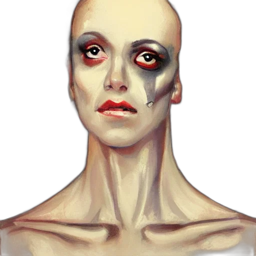 face, mask, robot, creature, concept art, photorealistic, fantasy art, comic book art transparent PNG cut-out