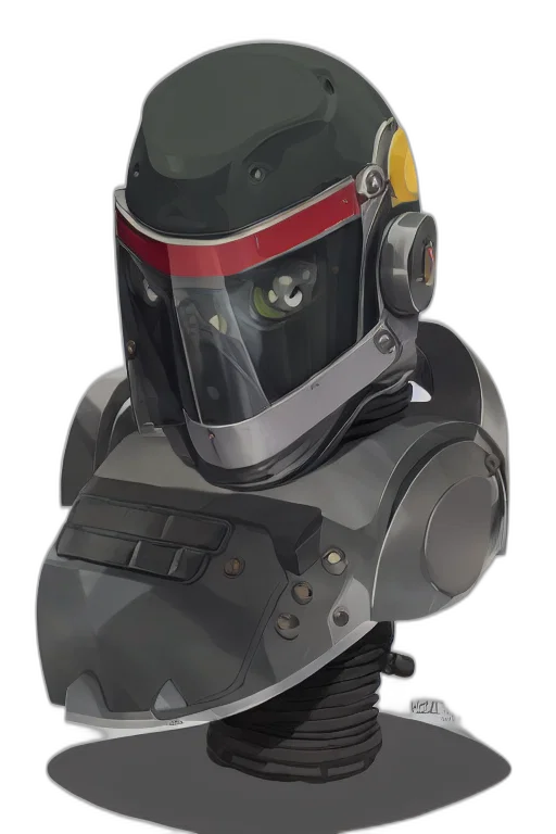 robot, mask, weapon, face transparent PNG cut-out