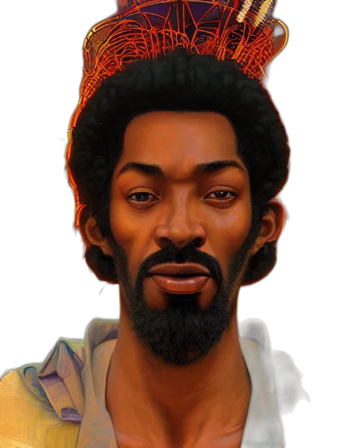 crown, face, staff, hat transparent PNG cut-out