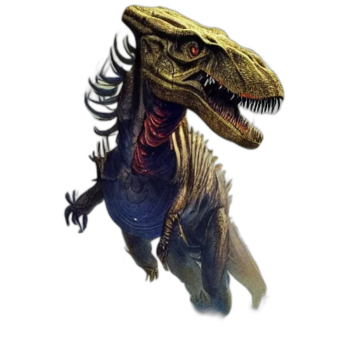 dragon, creature, animal, staff transparent PNG cut-out