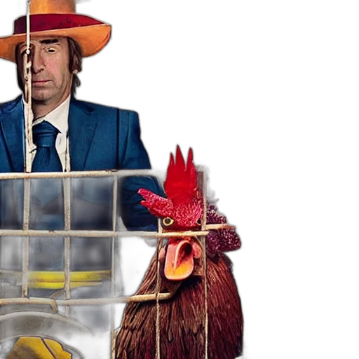 hat, saul, goodman, rooster, saw, movie, torture, chamber transparent PNG cut-out