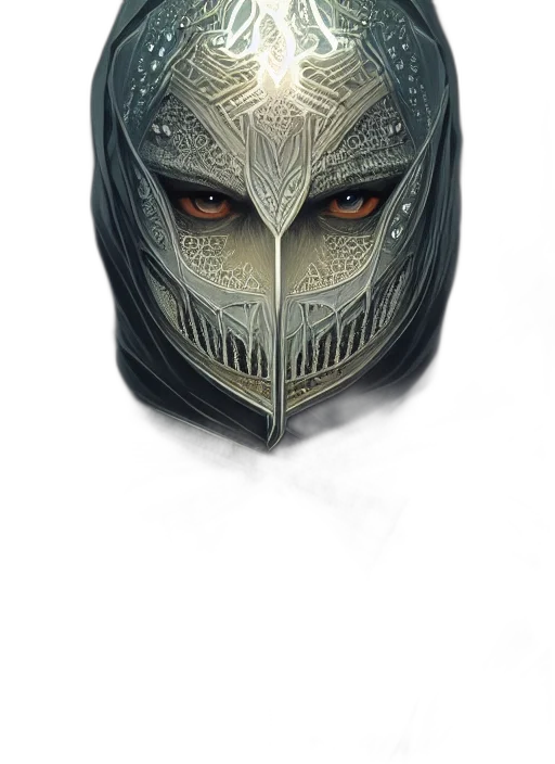 mask, face, jewelry, crown, fantasy art, concept art, comic book art, photorealistic transparent PNG cut-out