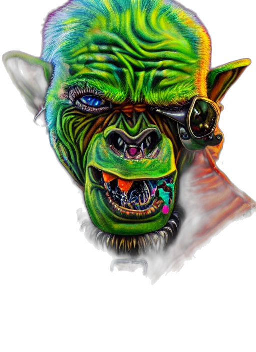 mask, face, creature, staff transparent PNG cut-out