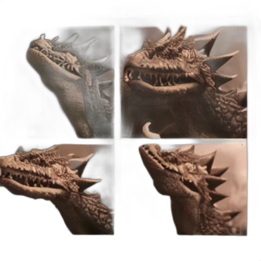 dragon, mask, creature, face transparent PNG cut-out