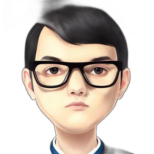 staff, face, cartoon, photorealistic transparent PNG cut-out
