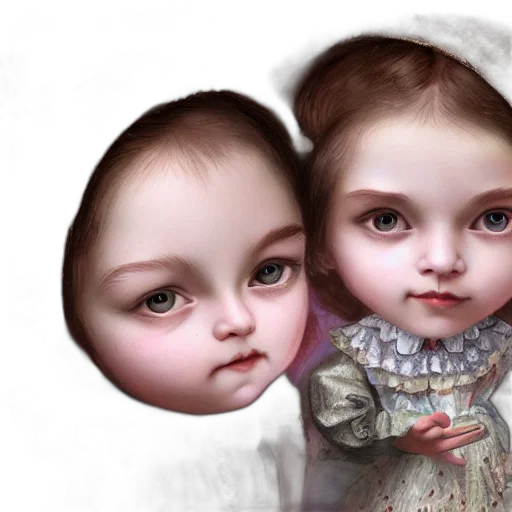 face, photorealistic, oil painting, concept art transparent PNG cut-out