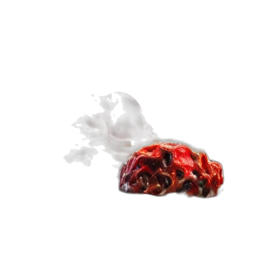 food, crown, creature, dragon, 3d render, photorealistic, concept art, fog transparent PNG cut-out