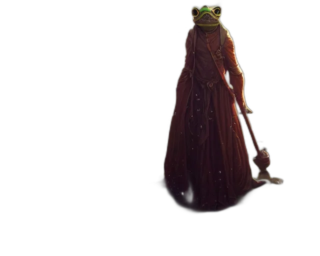 staff, creature, dress, animal transparent PNG cut-out