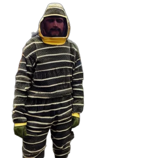 jacket, creature, animal, mask, bees, dressed, inmates transparent PNG cut-out
