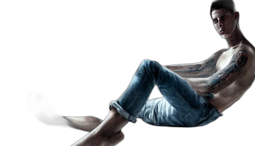 furniture, photorealistic, 3d render, concept art, young, guy, sitting, window transparent PNG cut-out