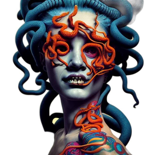 mask, creature, face, crown, concept art, fantasy art, comic book art, cyberpunk transparent PNG cut-out