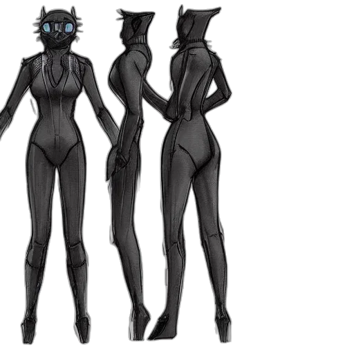 dress, concept art, fantasy art, 3d render, comic book art, dark, monochrome, blue transparent PNG cut-out