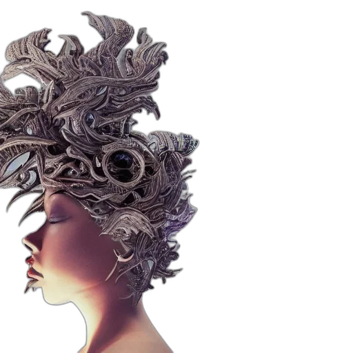 crown, hair, hat, mask transparent PNG cut-out
