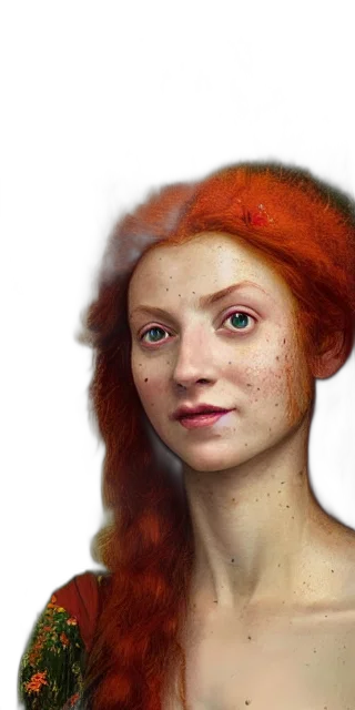 face, hair, creature, mask, photorealistic, 3d render, fantasy art, concept art transparent PNG cut-out