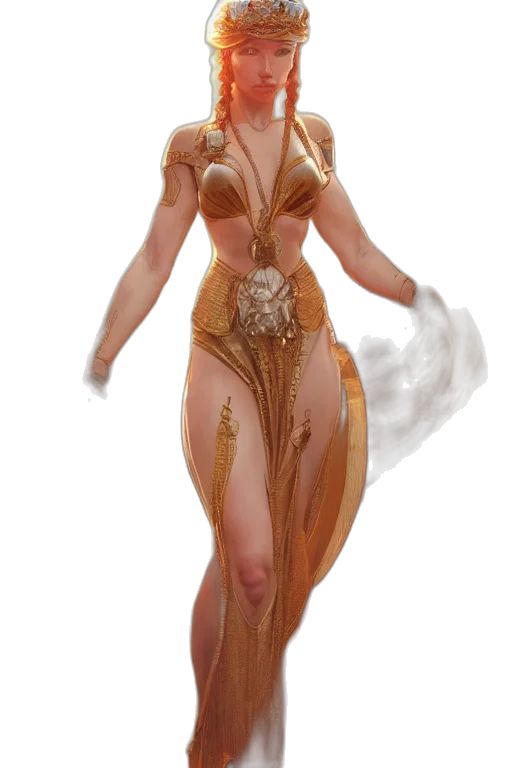 dress, fantasy art, concept art, 3d render transparent PNG cut-out