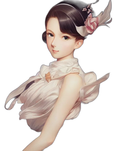 dress, face, staff, crown transparent PNG cut-out