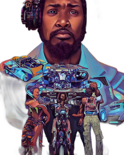 jacket, robot, car, face transparent PNG cut-out