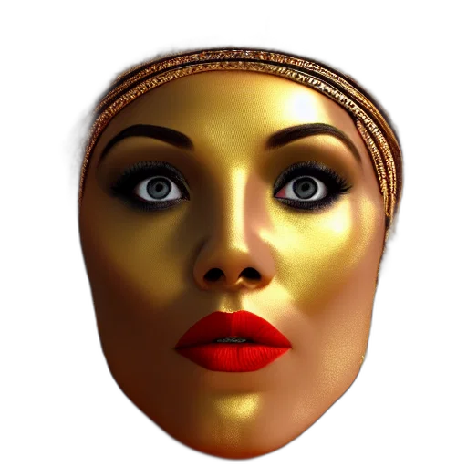 mask, face, crown, jewelry transparent PNG cut-out
