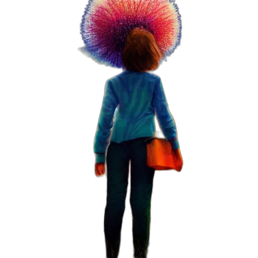 umbrella, hat, flower, hair transparent PNG cut-out