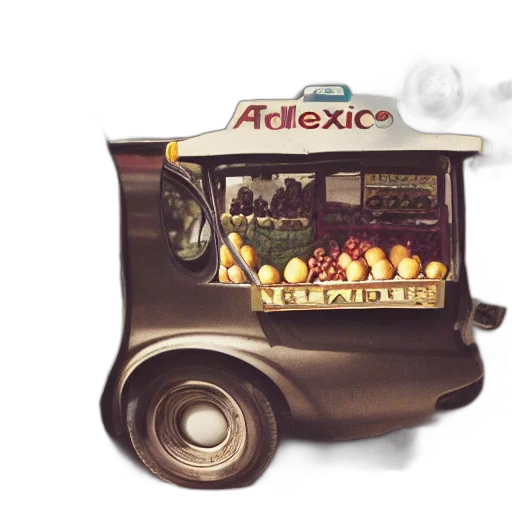 food, car, photorealistic, concept art, watercolor, 3d render, old, polaroids transparent PNG cut-out