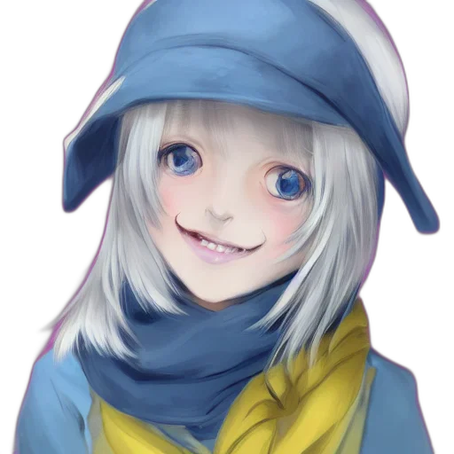 face, robot, hat, staff, anime, fantasy art, photorealistic, watercolor transparent PNG cut-out