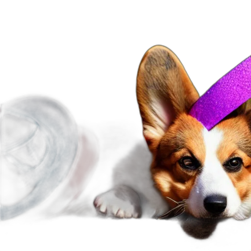 hat, animal, staff, photorealistic transparent PNG cut-out