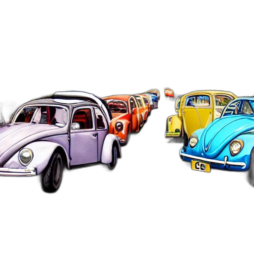 car, concept art, 3d render, cartoon transparent PNG cut-out