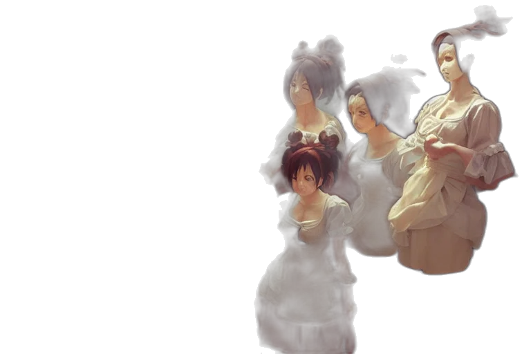concept art, anime, 3d render, pixel art transparent PNG cut-out