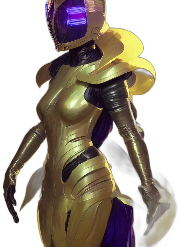 robot, staff, dress, concept art transparent PNG cut-out