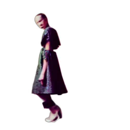 dress, robot, jacket, staff, 3d render, concept art, vaporwave, photorealistic transparent PNG cut-out