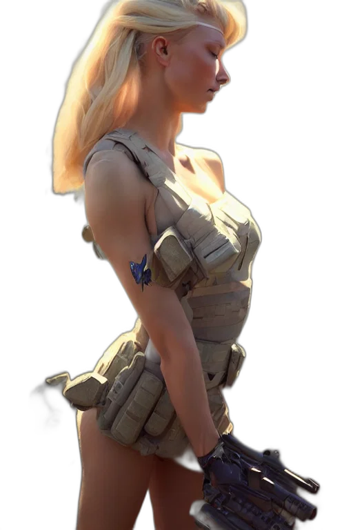 dress, weapon, staff, concept art transparent PNG cut-out