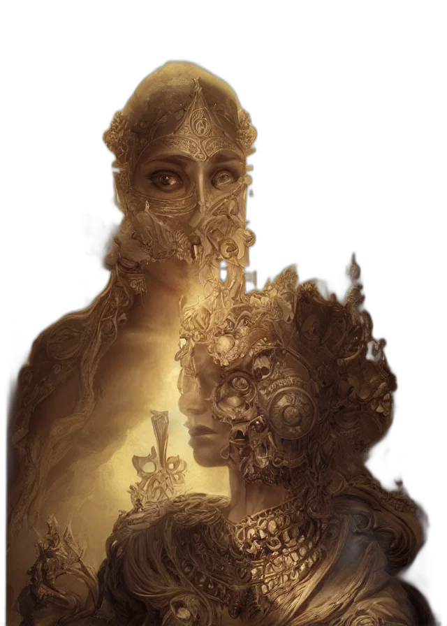 mask, face, crown, creature transparent PNG cut-out