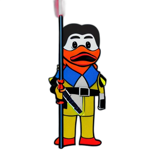 staff, weapon, sword, pixel art, cartoon, 3d render, concept art, portrait transparent PNG cut-out