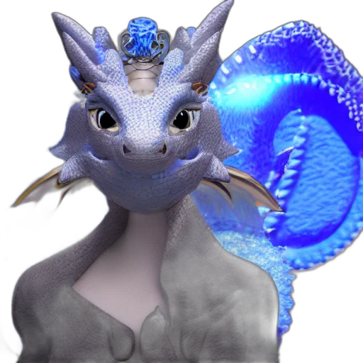 dragon, creature, animal, staff transparent PNG cut-out