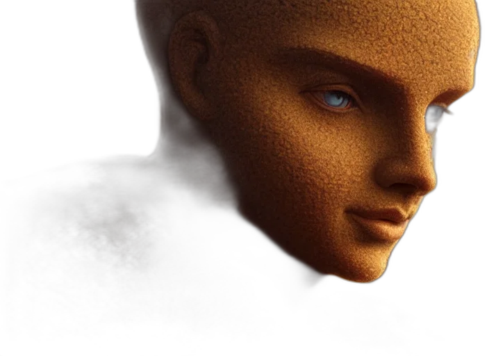 face, robot, mask, creature, 3d render, photorealistic, concept art, fantasy art transparent PNG cut-out