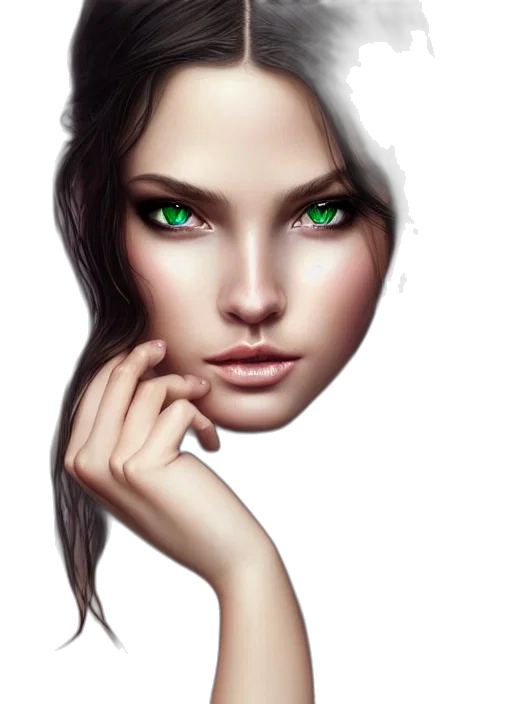 face, mask, jewelry, robot, photorealistic, fantasy art, concept art, 3d render transparent PNG cut-out