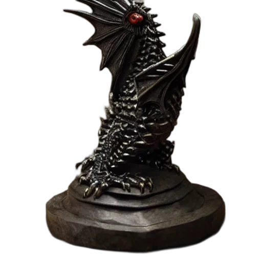 dragon, creature, staff, crown transparent PNG cut-out