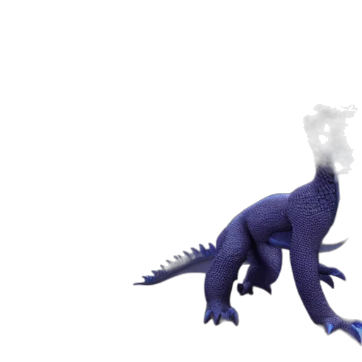 dragon, creature, animal, staff transparent PNG cut-out