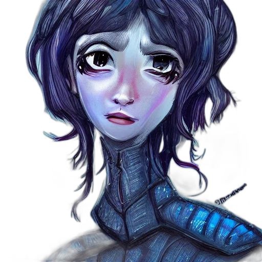 face, robot, mask, creature, fantasy art, watercolor, concept art, comic book art transparent PNG cut-out